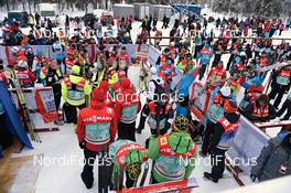 25.11.2012, Gaellivare, Sweden (SWE): crowded team area after the race - FIS world cup cross-country, 4x7,5km men, Gaellivare (SWE). www.nordicfocus.com. © Felgenhauer/NordicFocus. Every downloaded picture is fee-liable.