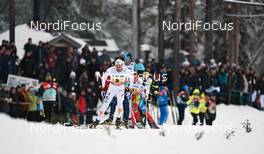 25.11.2012, Gaellivare, Sweden (SWE): Daniel Richardsson (SWE), leads a small group - FIS world cup cross-country, 4x7,5km men, Gaellivare (SWE). www.nordicfocus.com. © Felgenhauer/NordicFocus. Every downloaded picture is fee-liable.