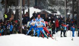 25.11.2012, Gaellivare, Sweden (SWE): Roland Clara (ITA), leads a small group - FIS world cup cross-country, 4x7,5km men, Gaellivare (SWE). www.nordicfocus.com. © Felgenhauer/NordicFocus. Every downloaded picture is fee-liable.