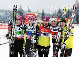 25.11.2012, Gaellivare, Sweden (SWE): Team USA - FIS world cup cross-country, 4x5km women, Gaellivare (SWE). www.nordicfocus.com. © Felgenhauer/NordicFocus. Every downloaded picture is fee-liable.