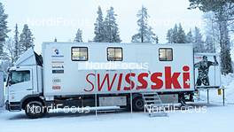23.11.2012, Gaellivare, Sweden (SWE): the new suisse wax truck located in Gaellivare - FIS world cup cross-country, training, Gaellivare (SWE). www.nordicfocus.com. © Felgenhauer/NordicFocus. Every downloaded picture is fee-liable.