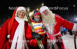 30.11.2012, Kuusamo, Finland (FIN): (l-r) the wife of Santa Claus, Marit Bjoergen (NOR), Fischer, Swix, Rottefella and Santa Claus  - FIS world cup cross-country, individual sprint, Kuusamo (FIN). www.nordicfocus.com. © Laiho/NordicFocus. Every downloaded picture is fee-liable.