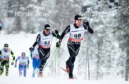 02.12.2012, Kuusamo, Finland (FIN): l-r: Remo Fischer (SUI), Jonas Baumann (SUI) - FIS world cup cross-country, pursuit men, Kuusamo (FIN). www.nordicfocus.com. © Felgenhauer/NordicFocus. Every downloaded picture is fee-liable.