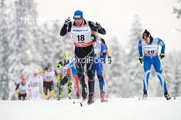 02.12.2012, Kuusamo, Finland (FIN): l-r: Curdin Perl (SUI) and Matti Heikkinen (FIN) - FIS world cup cross-country, pursuit men, Kuusamo (FIN). www.nordicfocus.com. © Felgenhauer/NordicFocus. Every downloaded picture is fee-liable.