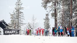 02.12.2012, Kuusamo, Finland (FIN): the top group arrives at intermediate time - FIS world cup cross-country, pursuit men, Kuusamo (FIN). www.nordicfocus.com. © Felgenhauer/NordicFocus. Every downloaded picture is fee-liable.
