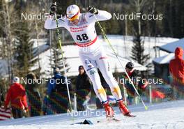 15.12.2012, Canmore, Canada (CAN): Anton Lindblad (SWE), Madshus, One Way, Alpina, Rottefella, Craft  - FIS world cup cross-country, individual sprint, Canmore (CAN). www.nordicfocus.com. © Roycroft/NordicFocus. Every downloaded picture is fee-liable.