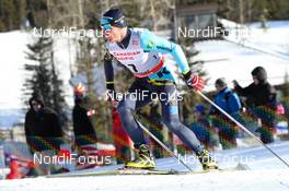 15.12.2012, Canmore, Canada (CAN): Nikolay Chebotko (KAZ), Fischer, Swix, Rottefella  - FIS world cup cross-country, individual sprint, Canmore (CAN). www.nordicfocus.com. © Roycroft/NordicFocus. Every downloaded picture is fee-liable.
