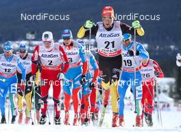 13.12.2012, Canmore, Canada (CAN):  Hannes Dotzler (GER), Fischer, Swix, Alpina, Rottefella, Adidas - FIS world cup cross-country, mass men, Canmore (CAN). www.nordicfocus.com. © Roycroft/NordicFocus. Every downloaded picture is fee-liable.
