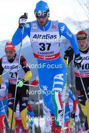 13.12.2012, Canmore, Canada (CAN):  Mattia Pellegrin (ITA), Fischer, Swix, Alpina, Rottefella - FIS world cup cross-country, mass men, Canmore (CAN). www.nordicfocus.com. © Roycroft/NordicFocus. Every downloaded picture is fee-liable.