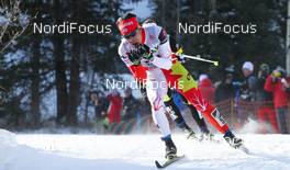 13.12.2012, Canmore, Canada (CAN): Brian Mceever (CAN), Fischer, One Way  - FIS world cup cross-country, mass men, Canmore (CAN). www.nordicfocus.com. © Roycroft/NordicFocus. Every downloaded picture is fee-liable.
