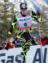 13.12.2012, Canmore, Canada (CAN):  Maurice Manificat (FRA), Fischer, Swix, Rottefella, One Way - FIS world cup cross-country, mass men, Canmore (CAN). www.nordicfocus.com. © Roycroft/NordicFocus. Every downloaded picture is fee-liable.