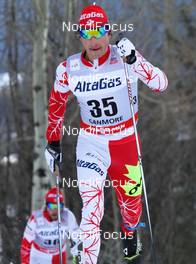 13.12.2012, Canmore, Canada (CAN):  Kevin Sandau (CAN), Fischer, Swix, Rottefella, One Way - FIS world cup cross-country, mass men, Canmore (CAN). www.nordicfocus.com. © Roycroft/NordicFocus. Every downloaded picture is fee-liable.