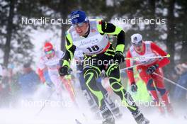 16.12.2012, Canmore, Canada (CAN): Christophe Perrillat (FRA), Salomon, One Way - FIS world cup cross-country, skiathlon men, Canmore (CAN). www.nordicfocus.com. © Roycroft/NordicFocus. Every downloaded picture is fee-liable.
