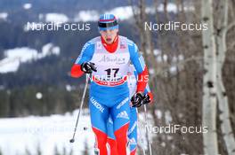 16.12.2012, Canmore, Canada (CAN): Alexander Bessmertnykh (RUS), Madshus, Rottefella, Alpina, Swix, Adidas, - FIS world cup cross-country, skiathlon men, Canmore (CAN). www.nordicfocus.com. © Roycroft/NordicFocus. Every downloaded picture is fee-liable.