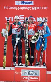 29.12.2012, Oberhof, Germany (GER): (l-r): Marcus Hellner (SWE), Petter Northug (NOR), Alexander Legkov (RUS) - FIS world cup cross-country, tour de ski, prologue men, Oberhof (GER). www.nordicfocus.com. © Felgenhauer/NordicFocus. Every downloaded picture is fee-liable.