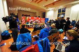 28.12.2012, Oberhof, Germany (GER): Opening press conference - FIS world cup cross-country, tour de ski, training, Oberhof (GER). www.nordicfocus.com. © Felgenhauer/NordicFocus. Every downloaded picture is fee-liable.