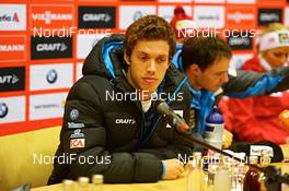 28.12.2012, Oberhof, Germany (GER): Marcus Hellner (SWE) at the press conference - FIS world cup cross-country, tour de ski, training, Oberhof (GER). www.nordicfocus.com. © Felgenhauer/NordicFocus. Every downloaded picture is fee-liable.