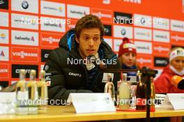 28.12.2012, Oberhof, Germany (GER): Marcus Hellner (SWE) at the press conference - FIS world cup cross-country, tour de ski, training, Oberhof (GER). www.nordicfocus.com. © Felgenhauer/NordicFocus. Every downloaded picture is fee-liable.