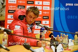 28.12.2012, Oberhof, Germany (GER): Petter Northug (NOR) at the press conference - FIS world cup cross-country, tour de ski, training, Oberhof (GER). www.nordicfocus.com. © Felgenhauer/NordicFocus. Every downloaded picture is fee-liable.