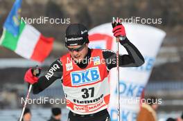 05.02.2012, Val di Fiemme, Italy (ITA): Seppi Hurschler (SUI), Fischer, Rottefella, Swix, ODLO - FIS world cup nordic combined, individual gundersen HS134/10km, Val di Fiemme (ITA). www.nordicfocus.com. © Manzoni/NordicFocus. Every downloaded picture is fee-liable.