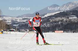 05.02.2012, Val di Fiemme, Italy (ITA): Bernhard Gruber (AUT), Fischer, Rottefella - FIS world cup nordic combined, individual gundersen HS134/10km, Val di Fiemme (ITA). www.nordicfocus.com. © Manzoni/NordicFocus. Every downloaded picture is fee-liable.