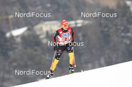 04.02.2012, Val di Fiemme, Italy (ITA): Eric Frenzel (GER), Fischer, Salomon, adidas - FIS world cup nordic combined, team HS134/2x7.5km, Val di Fiemme (ITA). www.nordicfocus.com. © Manzoni/NordicFocus. Every downloaded picture is fee-liable.