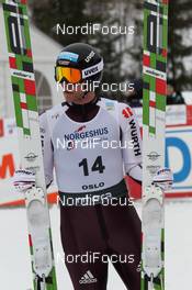 09.03.2012, Oslo, Norway (NOR): Christian Beetz (GER), Madshus, Rottefella, Adidas  - FIS world cup nordic combined, individual gundersen HS106/10km, Oslo (NOR). www.nordicfocus.com. © Hemmersbach/NordicFocus. Every downloaded picture is fee-liable.