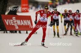 15.12.2012, Ramsau, Austria (AUT): Magnus Moan (NOR), Madshus, Rottefella, Swix  - FIS world cup nordic combined, individual gundersen HS98/10km, Ramsau (AUT). www.nordicfocus.com. © Laiho/NordicFocus. Every downloaded picture is fee-liable.