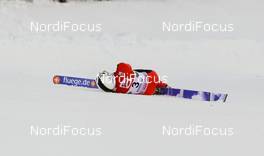16.12.2012, Ramsau, Austria (AUT):  Carlos Kammerlander (AUT) fell during his competition jump - FIS world cup nordic combined, individual gundersen HS98/10km, Ramsau (AUT). www.nordicfocus.com. © Laiho/NordicFocus. Every downloaded picture is fee-liable.
