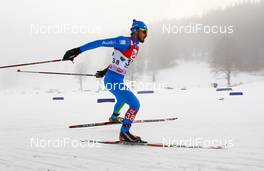 16.12.2012, Ramsau, Austria (AUT):  Giuseppe Michielli (ITA), Rossignol, Rottefella - FIS world cup nordic combined, individual gundersen HS98/10km, Ramsau (AUT). www.nordicfocus.com. © Laiho/NordicFocus. Every downloaded picture is fee-liable.