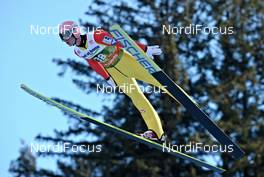 04.01.2012, Innsbruck, Austria (AUT): Manuel Fettner (AUT), Fischer - FIS world cup ski jumping, four hills tournament, individual HS130, Innsbruck (AUT). www.nordicfocus.com. © Felgenhauer/NordicFocus. Every downloaded picture is fee-liable.