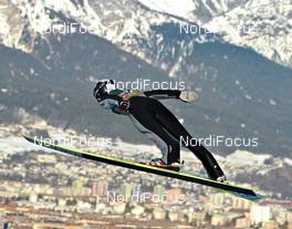 04.01.2012, Innsbruck, Austria (AUT): Lukas Hlava (CZE), Fischer - FIS world cup ski jumping, four hills tournament, individual HS130, Innsbruck (AUT). www.nordicfocus.com. © Felgenhauer/NordicFocus. Every downloaded picture is fee-liable.