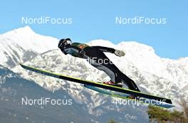 04.01.2012, Innsbruck, Austria (AUT): Lukas Hlava (CZE), Fischer - FIS world cup ski jumping, four hills tournament, individual HS130, Innsbruck (AUT). www.nordicfocus.com. © Felgenhauer/NordicFocus. Every downloaded picture is fee-liable.