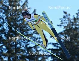 04.01.2012, Innsbruck, Austria (AUT): Vincent Descombes Sevoie (FRA), Fischer - FIS world cup ski jumping, four hills tournament, individual HS130, Innsbruck (AUT). www.nordicfocus.com. © Felgenhauer/NordicFocus. Every downloaded picture is fee-liable.