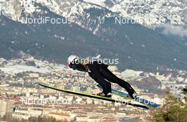 04.01.2012, Innsbruck, Austria (AUT): Taku Takeuchi (JPN), Fischer - FIS world cup ski jumping, four hills tournament, individual HS130, Innsbruck (AUT). www.nordicfocus.com. © Felgenhauer/NordicFocus. Every downloaded picture is fee-liable.