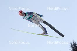 03.02.2012, Val di Fiemme, Italy (ITA): Janne Happonen (FIN), Fischer - FIS world cup ski jumping, qualification, Val di Fiemme (ITA). www.nordicfocus.com. © Manzoni/NordicFocus. Every downloaded picture is fee-liable.