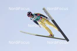 03.02.2012, Val di Fiemme, Italy (ITA): Vegard Haukoe Sklett (NOR), Fischer - FIS world cup ski jumping, qualification, Val di Fiemme (ITA). www.nordicfocus.com. © Manzoni/NordicFocus. Every downloaded picture is fee-liable.