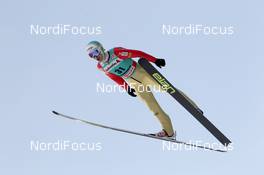 03.02.2012, Val di Fiemme, Italy (ITA): Jure Sinkovec (SLO), Elan - FIS world cup ski jumping, qualification, Val di Fiemme (ITA). www.nordicfocus.com. © Manzoni/NordicFocus. Every downloaded picture is fee-liable.