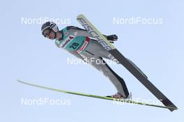 03.02.2012, Val di Fiemme, Italy (ITA): Sebastian Colloredo (ITA), Fischer - FIS world cup ski jumping, qualification, Val di Fiemme (ITA). www.nordicfocus.com. © Manzoni/NordicFocus. Every downloaded picture is fee-liable.