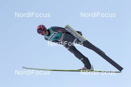 03.02.2012, Val di Fiemme, Italy (ITA): Andreas Stjernen (NOR), Fischer - FIS world cup ski jumping, qualification, Val di Fiemme (ITA). www.nordicfocus.com. © Manzoni/NordicFocus. Every downloaded picture is fee-liable.