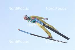03.02.2012, Val di Fiemme, Italy (ITA): Stefan Hocke (GER), fluege.de - FIS world cup ski jumping, qualification, Val di Fiemme (ITA). www.nordicfocus.com. © Manzoni/NordicFocus. Every downloaded picture is fee-liable.