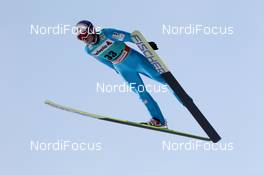 03.02.2012, Val di Fiemme, Italy (ITA): Jernej Damjan (SLO), Fischer- FIS world cup ski jumping, qualification, Val di Fiemme (ITA). www.nordicfocus.com. © Manzoni/NordicFocus. Every downloaded picture is fee-liable.
