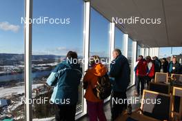 24.02.2012, Vikersund, Norway (NOR): vip lounge on the jumping tower - FIS world championship ski flying, individual HS225, Vikersund (NOR). www.nordicfocus.com. © Hemmersbach/NordicFocus. Every downloaded picture is fee-liable.