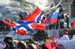 26.02.2012, Vikersund, Norway (NOR): flags - FIS world championship ski flying, team HS225, Vikersund (NOR). www.nordicfocus.com. © Hemmersbach/NordicFocus. Every downloaded picture is fee-liable.