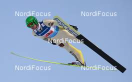 26.02.2012, Vikersund, Norway (NOR): Denis Kornilov (RUS), Fischer, Adidas  - FIS world championship ski flying, team HS225, Vikersund (NOR). www.nordicfocus.com. © Hemmersbach/NordicFocus. Every downloaded picture is fee-liable.