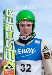 11.03.2012, Oslo, Norway (NOR):  Denis Kornilov (RUS), Fischer - FIS world cup ski jumping, individual HS134, Oslo (NOR). www.nordicfocus.com.Â© Laiho/NordicFocus. Every downloaded picture is fee-liable.