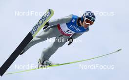 11.03.2012, Oslo, Norway (NOR): Vladimir Zografski (BUL), Fischer  - FIS world cup ski jumping, individual HS134, Oslo (NOR). www.nordicfocus.com.Â© Laiho/NordicFocus. Every downloaded picture is fee-liable.