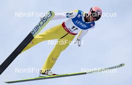 11.03.2012, Oslo, Norway (NOR): Manuel Fettner (AUT), Fischer  - FIS world cup ski jumping, individual HS134, Oslo (NOR). www.nordicfocus.com.Â© Laiho/NordicFocus. Every downloaded picture is fee-liable.