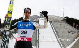 11.03.2012, Oslo, Norway (NOR): Martin Koch (AUT), Fischer  - FIS world cup ski jumping, individual HS134, Oslo (NOR). www.nordicfocus.com.Â© Laiho/NordicFocus. Every downloaded picture is fee-liable.