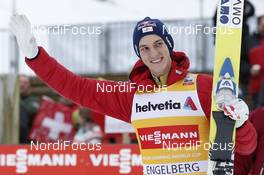 16.12.2012, Engelberg, Switzerland (SUI): Gregor Schlierenzauer (AUT), Fischer  - FIS world cup ski jumping, individual HS137, Engelberg (SUI). www.nordicfocus.com. © Domanski/NordicFocus. Every downloaded picture is fee-liable.